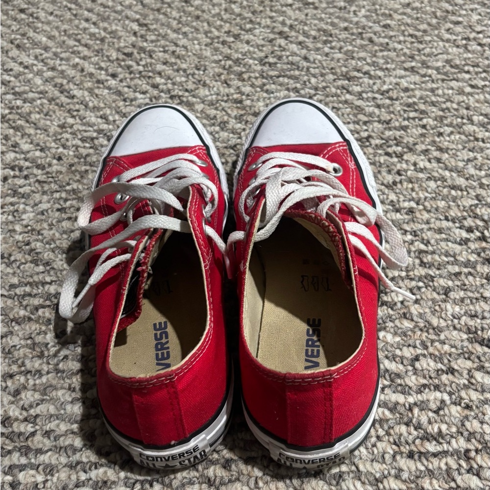 Converse Kids Red and White Sneakers